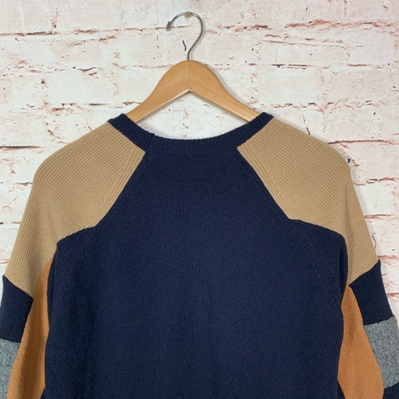 Celine Cashmere Wool Color Block Tunic Sweater - Picture 8 of 8